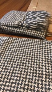 manta telar pata de gallo taller de artesania en telar