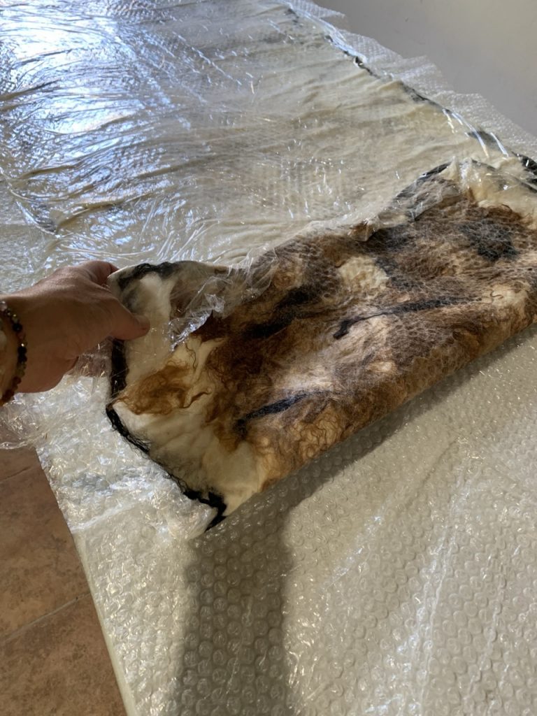 taller de fieltro extraccion cilindro de la maquina de fieltrado en tamaño grande