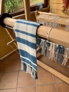 taller de telar manta de alpaca en tamaño grande