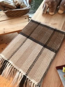 taller de telar muestra de trabajo de alumnos en tamaño grande